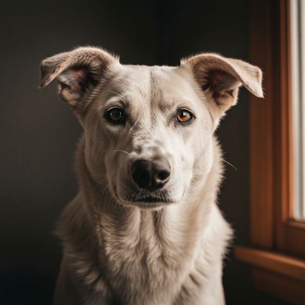 A field-test subject standing in for the in-development Dogtire